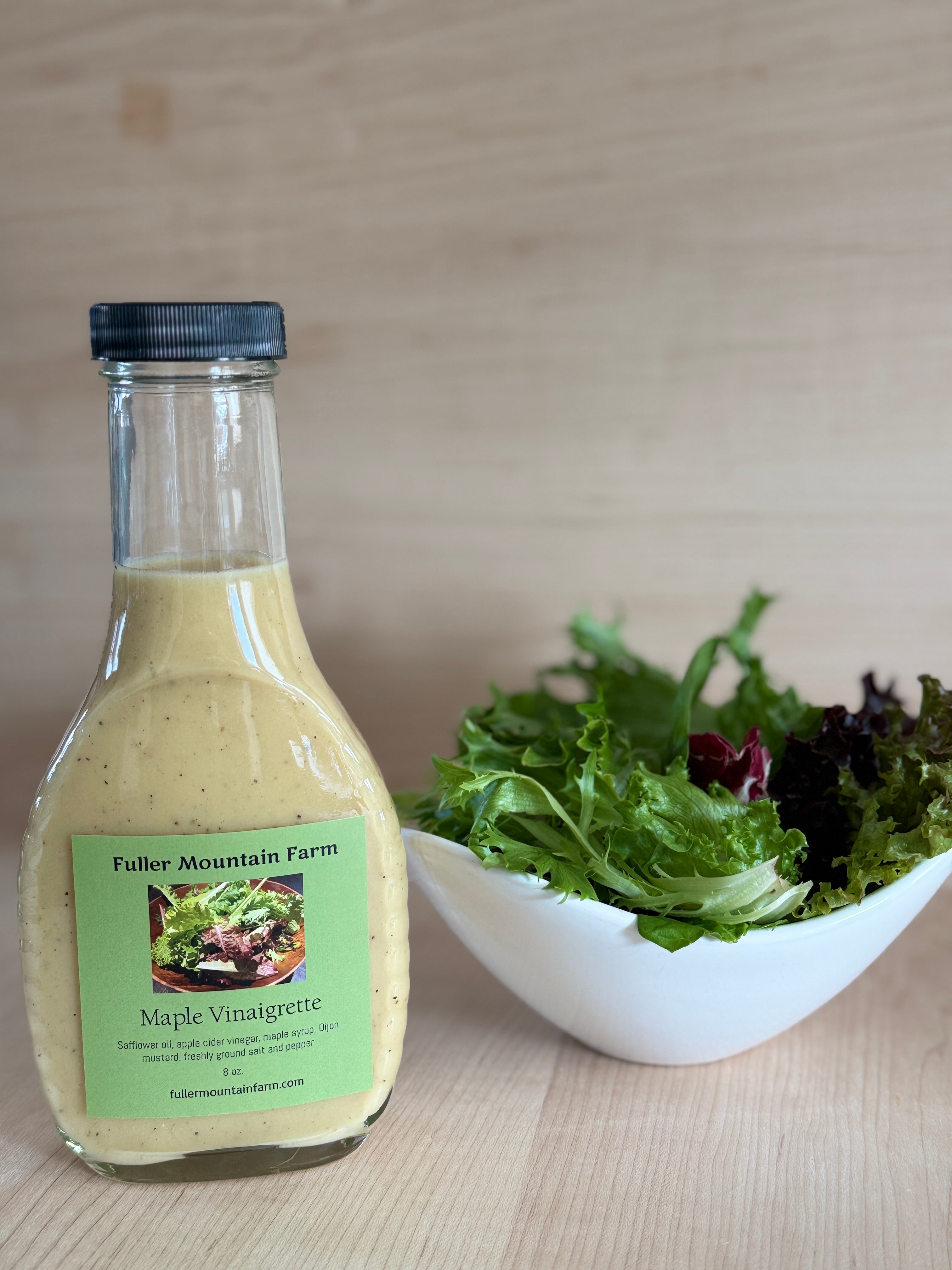 Maple Vinaigrette Salad Dressing – Fuller Mountain Farm